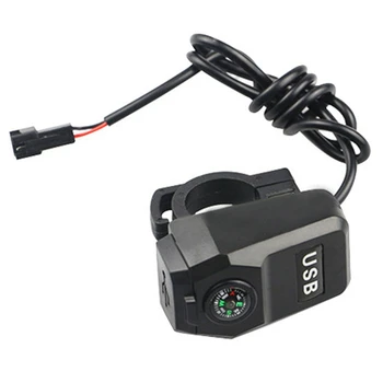 1 шт. Автомобильное зарядное устройство USB для электромобиля из ПВХ с крючком для шлема, Велосипедное снаряжение для зарядки мотоцикла, снаряжение для верховой езды