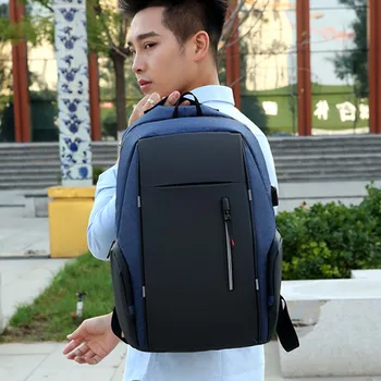Повседневный простой рюкзак, портативный многоцелевой школьный рюкзак на молнии для ежедневного использования