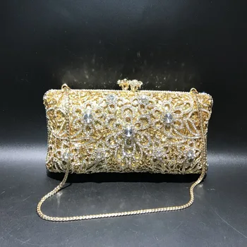 женская сумка на цепочке, женский клатч, металлический кошелек, роскошная вечерняя сумочка с кристаллами, женская сумка для вечеринок, клатч sac pochette