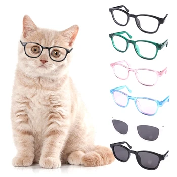 Модные солнцезащитные очки для кошек, аксессуары для переодевания домашних животных, солнцезащитные очки, очки для собак, прямая поставка