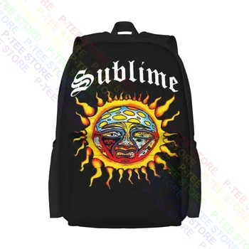 Рюкзак большой емкости с логотипом Sublime Sun Lbc Ska Punk Long Beach, винтажный школьный ранец, Экологичный рюкзак для бега на открытом воздухе