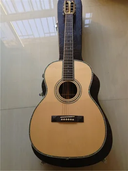 бесплатная доставка полностью твердая классическая акустическая гитара OO на заказ 42sc акустическая гитара ручной работы со слотовой головкой