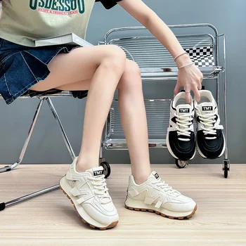 2024 Новые дизайнерские кроссовки на платформе для женщин, весна-осень, модные повседневные спортивные кроссовки для бега, женские Zapatillas De Mujer