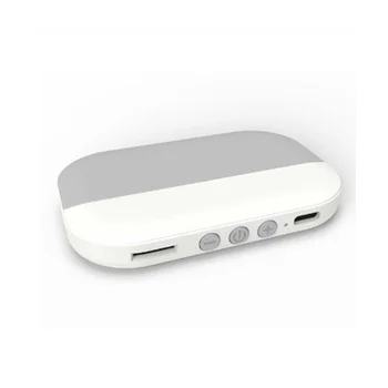 Динамик Bluetooth 5.2, беспроводная музыкальная шкатулка костной проводимости, поддержка TF-карты, мини-стереопроигрыватель под подушкой (серый)