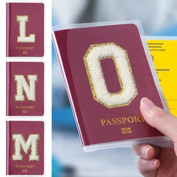 Новая простая модная обложка для паспорта с именным рисунком, тонкий держатель для паспорта для путешествий, подарочный кошелек, водонепроницаемый чехол для карт из ПВХ, унисекс