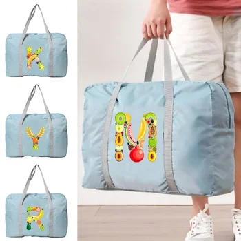 Женские сумки выходного дня, спортивная сумка-тоут, спортивная сумка выходного дня для женщин, водонепроницаемая сумка серии Fruit Pattern