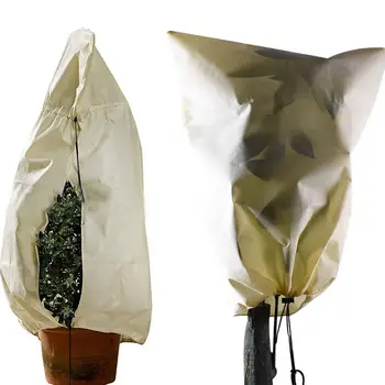 Многофункциональный чехол для защиты растений от замерзания на открытом воздухе, сумка для зимней защиты растений, нетканый материал для домашних садовых принадлежностей
