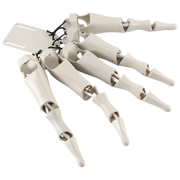 1 Комплект белых пластиковых реалистичных рук скелета, реквизит для когтей ужасного призрака, перчатка для пальцев