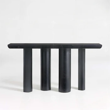 Консольные столики Nordic Simple Консоль из массива дерева, длинный узкий стол, проход, коридор, прихожая, простой шкаф