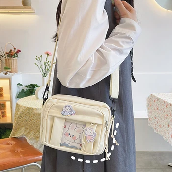 Милая Кавайная сумка для девочек, Прозрачная Маленькая сумка через плечо Для женщин, кошельки, Креативные сумки, женская сумка через плечо 2023