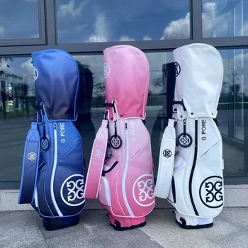 2024 Новая сумка для гольфа Мужская и женская модная уличная сумка из искусственной кожи с градиентной подставкой для гольфа 골프 가방