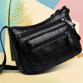 2024 Новая женская сумка через плечо из мягкой искусственной кожи, сумка через плечо хорошего качества, сумка-мессенджер, кошелек, женские сумки