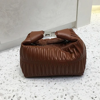 Женские сумки-ланч-боксы Hobos в складку, роскошные дизайнерские сумки и кошельки, новинка 2023 года, модная сумка через плечо из искусственной кожи