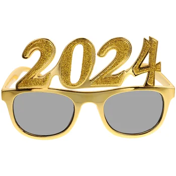 2024 Год, Новые очки, Новогодняя вечеринка, Солнцезащитные очки, Фото, Счастливый Канун, Очки, Реквизит, украшения для стенда, принадлежности для Выпускного