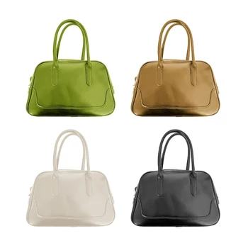 2023 Новая женская повседневная сумка, универсальная сумка-тоут, Женская сумка для покупок из искусственной кожи, Корейская Пригородная сумка для боулинга большой емкости