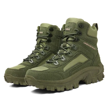 Новые качественные дизайнерские брендовые тактические армейские ботинки в пустынном стиле, мужская обувь с высоким берцем, уличная мужская рабочая обувь для трекинга