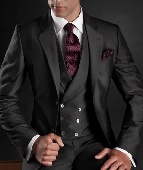Только куртка, 1 шт. Мужской костюм, блейзер, современный деловой блейзер в тонкую полоску, двубортный, сшитый на заказ для свадьбы, жениха, выпускного вечера.