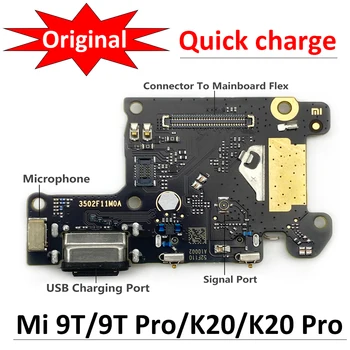 100% Оригинальная Новинка Для Xiaomi Mi 9T Pro Redmi K20 Pro USB-Порт Зарядное Устройство Док-Станция Разъем Зарядная Плата Гибкий Кабель Микрофон