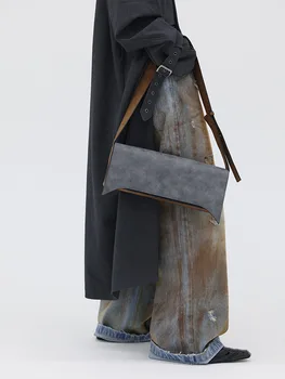 Корейская Винтажная Женская сумка через плечо в форме куба из искусственной кожи, модная Дизайнерская сумка Y2k, модные Уличные Женские кошельки и сумочки