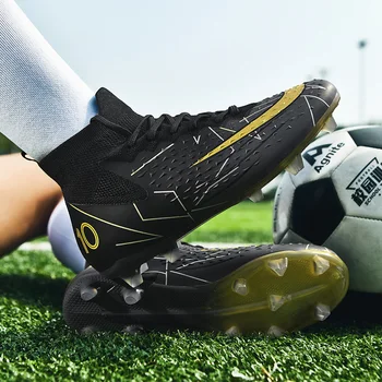2023 Новые футбольные бутсы с высоким берцем, сломанные ногти, Длинные ногти, Профессиональная обувь для тренировок, Дышащая модная футбольная обувь