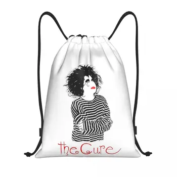 Рюкзак The Cure Robert Smith 20 Забавная новинка, рюкзак на шнурке, сумки на шнурке, спортивная сумка, милая уютная сумка