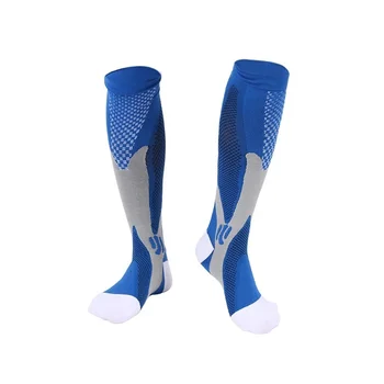 Волшебные Компрессионные Эластичные носки, мужские и женские Велосипедные носки, Футбольные носки, Спорт на открытом воздухе