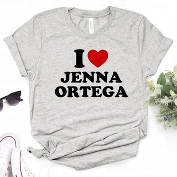 Футболки Дженны Ортеги, женские футболки с забавными комиксами, женская уличная одежда, манга-одежда