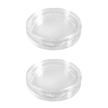 20 Шт Маленькие круглые прозрачные пластиковые капсулы для монет 22 мм