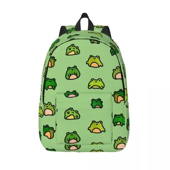 Рюкзак с милой мультяшной лягушкой, подарок для старшеклассников, походный рюкзак для мужчин и женщин, ноутбук, легкая сумка через плечо для пеших прогулок