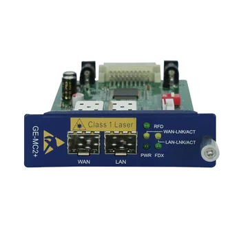 медиаконвертер Gigabit Ethernet с волоконно-оптическим управлением на 2 порта 10/100/1000