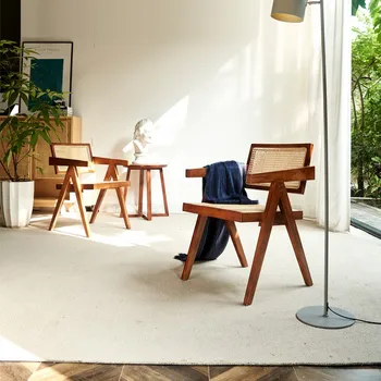 Деревянные стулья в скандинавском стиле, пол в гостиной, Расслабляющее кресло в современной столовой, Мебель для взрослых на балконе Sedie Cucina, MQ50KT