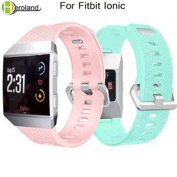 Красочный спортивный мягкий силиконовый ремешок для смарт-часов Fitbit Ionic, сменный браслет для фитнеса, легкий браслет