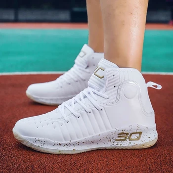 2023 Мужская баскетбольная обувь, высокие кроссовки для мальчиков, баскетбольная обувь, противоскользящие кроссовки, высококачественная женская спортивная обувь на открытом воздухе