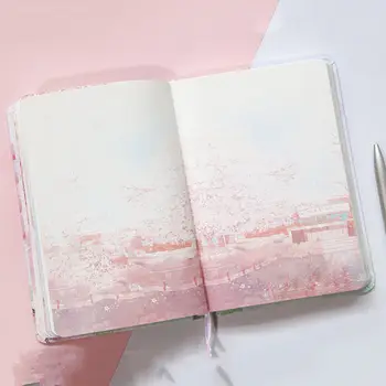Корейский креатив, ручная книга, раскраска Сакура, ручная книга, Сердце девушки, милый дневник, блокнот, Студенческие канцелярские принадлежности для подарка Gril