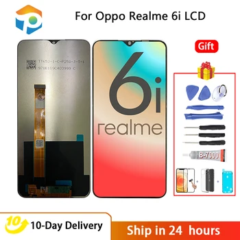Оригинальный 6,5-дюймовый Для Oppo Realme 6i RMX2040 ЖК-дисплей С Сенсорным Экраном Digitizer В сборе С Рамкой Для Сенсорного Экрана Realme 6i
