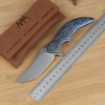 складной нож nami-N001, лезвие m390 TC4 титановая ручка открытый кемпинг охота практичный складной нож EDC инструмент