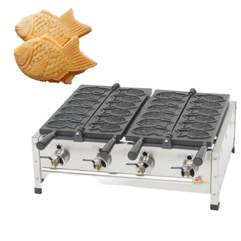 полуавтоматная машина для приготовления рыбных вафель taiyaki / delimanjoo cake bakery machine для семейного бизнеса