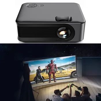 AUN Мини-проектор A30 LED Video Projetor Домашний кинотеатр Портативный проектор С поддержкой Smart TV BOX 1080P Full HD Movie Audio HDMI USB