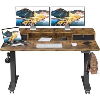 Регулируемый по высоте Стол с полкой для хранения Компьютерный стол Стол для офиса Столы для чтения Комната для геймеров Кабинет