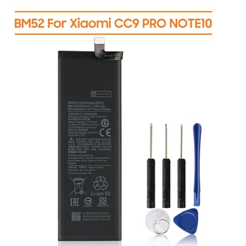 Сменный аккумулятор BM52 для Xiaomi CC9 Pro Note 10 Note10 Pro Аккумуляторная батарея телефона 5260 мАч