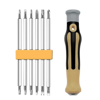 Набор отверток N0HB с резиновой ручкой, многофункциональный набор отверток с изоляцией