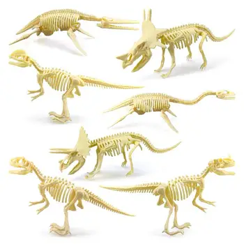 3D пазлы Динозавры Модель скелета Динозавр Головоломка Наборы моделей костей скелета для взрослых Скелеты животных Стволовые игрушки для