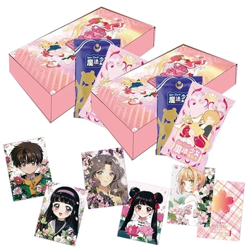 Коллекционные карточки Captor Sakura Sailor Moon Magic Girls Booster Box, Полный набор редких персонажей аниме, Периферийная игрушка, Рождественские подарки для детей
