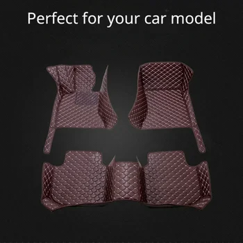 Изготовленные на заказ автомобильные коврики для Toyota Camry 2018-2023 годов выпуска, карман для телефона из искусственной кожи, ковер, аксессуары для салона автомобиля