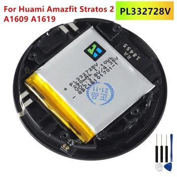 Аккумулятор PL332728V PL322728H Высококачественный Аккумулятор Для Смарт-часов Huami Amazfit Stratos 2 A1609 A1619 + Бесплатные Инструменты