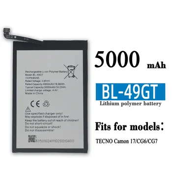 BL-49GT Высококачественная Сменная Батарея Для Infinix TECNO Camon 17 CG6 CG7 BL-49GT Встроенный Аккумулятор Мобильного Телефона
