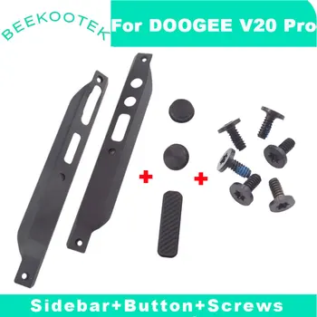 Новая Оригинальная Крышка Батарейного Отсека Doogee V20 Pro С Декоративными Деталями Слева и Справа + Кнопка Регулировки громкости, Специальная Клавиша С Винтами Для DOOGEE V20 Pro