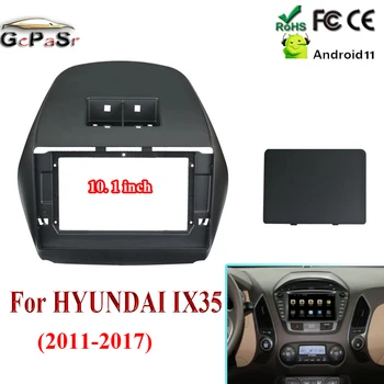 9-дюймовая автомобильная панель управления с платой кондиционирования воздуха и коробкой Canbus для HYUNDAI IX35 2011-2017, панель управления, приборная панель, рамка автомобильного DVD