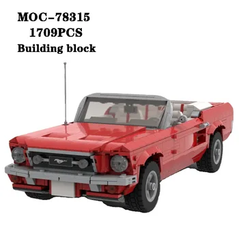 Новые строительные блоки для соединения спортивных автомобилей с мелкими частицами MOC-78315 1709 шт. Игрушки для взрослых и детей, головоломка, подарок на день рождения, Рождественский подарок