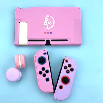 2020 Новый Розовый защитный чехол для Nintendo Switch NS, противоударный контроллер JoyCons, фиолетовые аксессуары для консоли